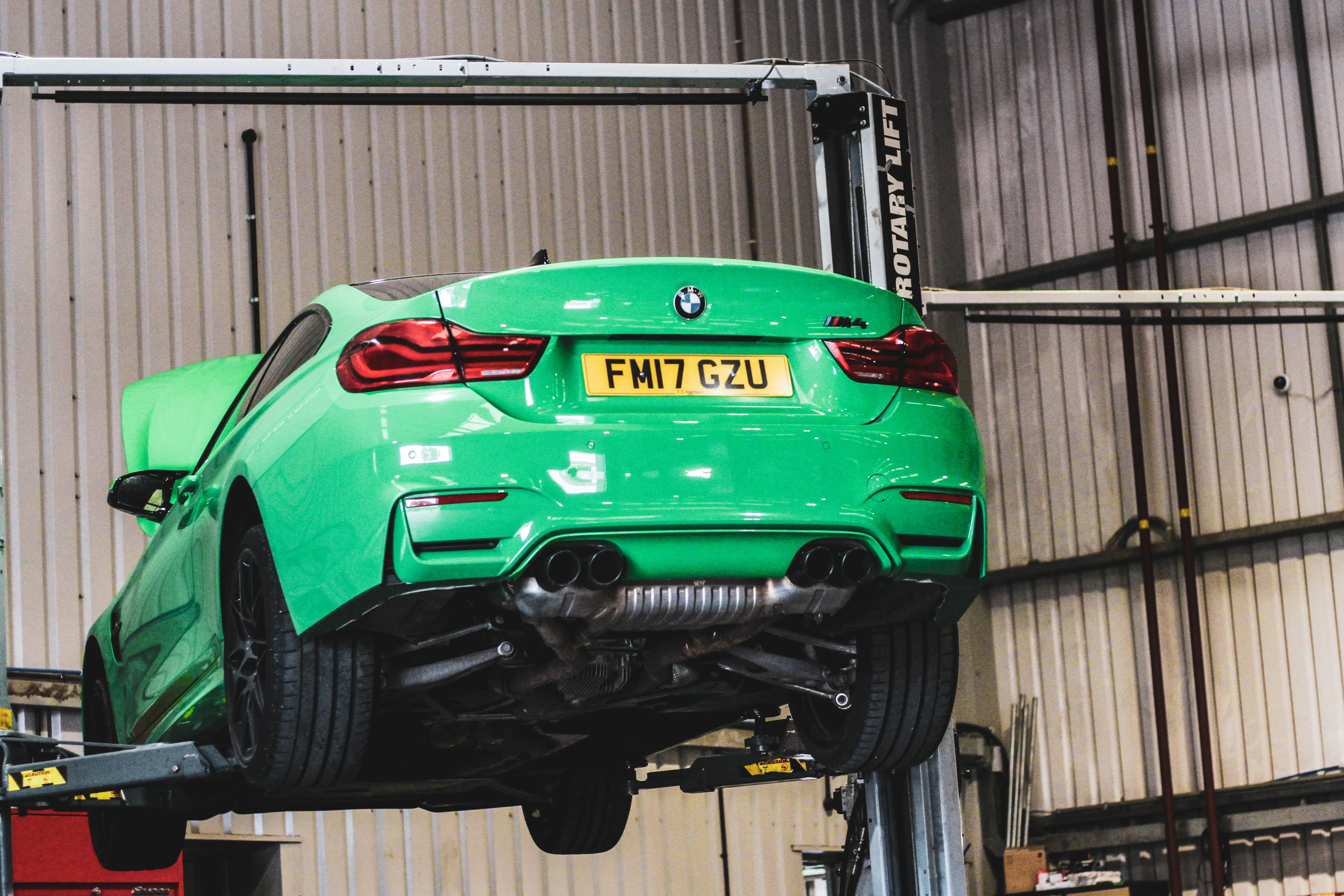 Technician servicing a BMW at Dack